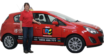 Alison Redford's driving school car